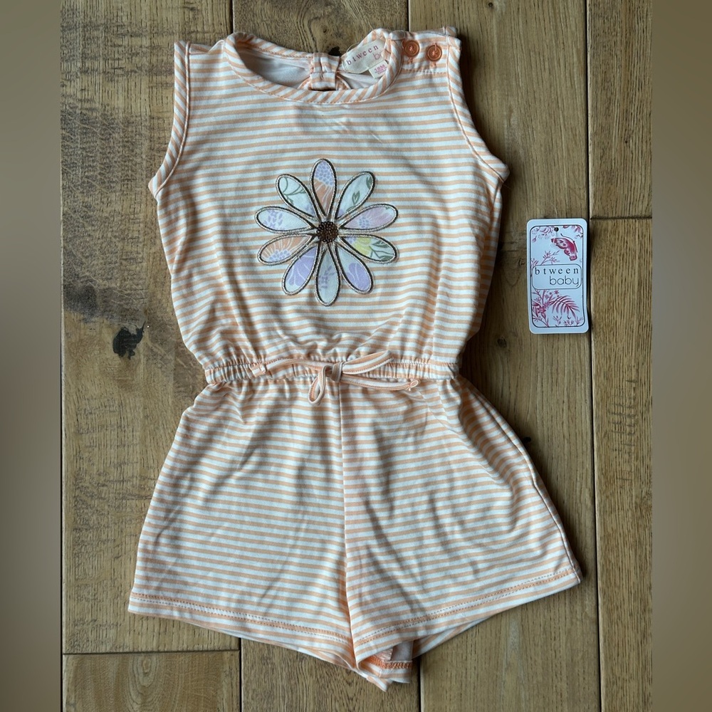 NEW btween baby Striped Sleeveless Romper size 18 Months
